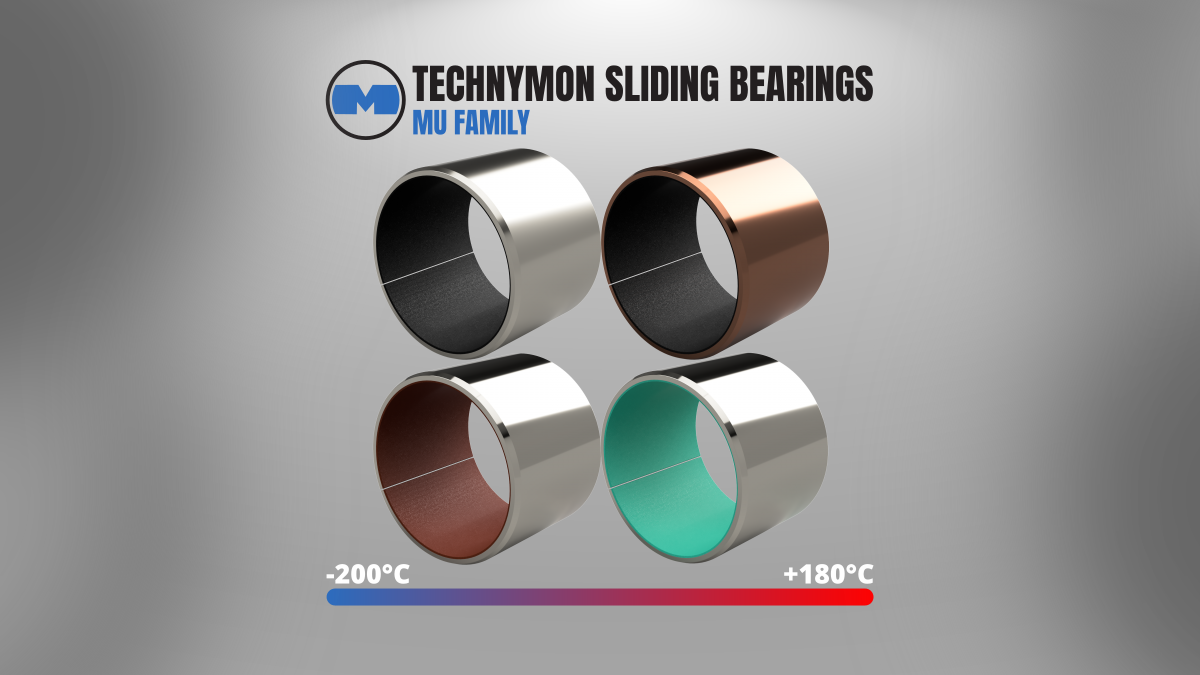 Dry self‐lubricated sliding bearings and bushings MU TECHNYMON