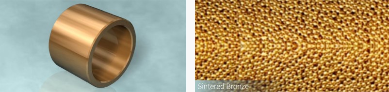 Sintered Bronze material structure